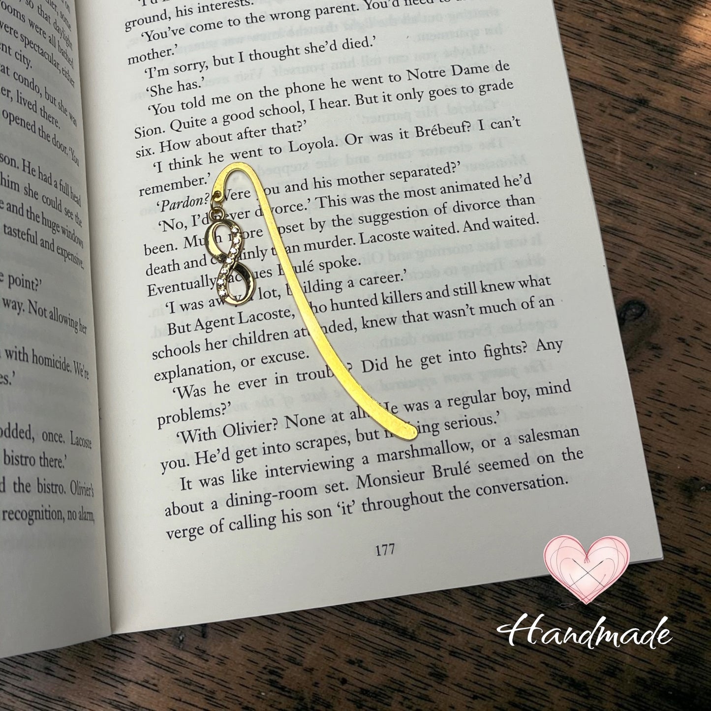 Bookmark - Hook Style- Golden - Infinity