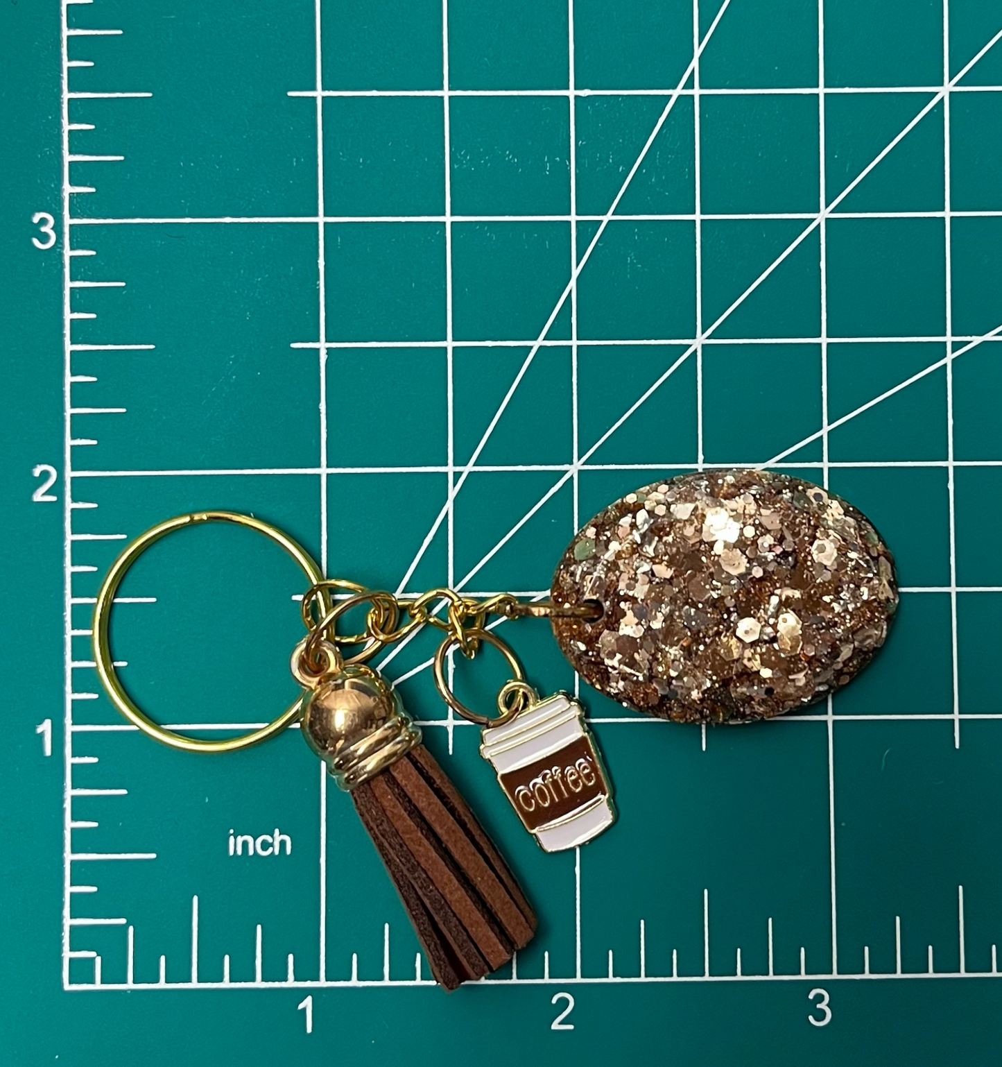 Keychain - Glitzy Coffee