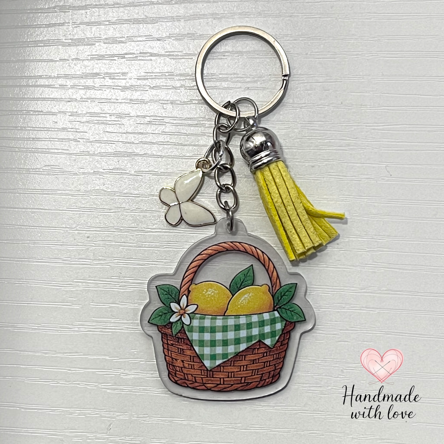 lemon theme keychain gift