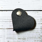 Cord Clip - Heart - Black