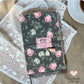 handmade notebook rose theme you are the best tag with stone charm and tassel