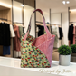 handmade tote bag strawberry theme fabric
