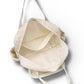 corduroy carry all bag in ivory color