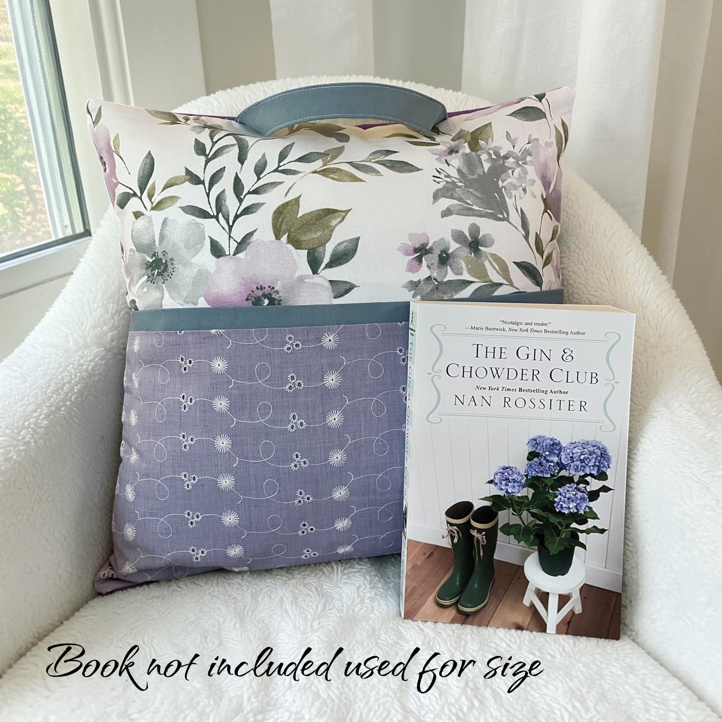 Reading pillow handmade reading pillow made in windsor Ontario book lover gift