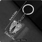 keychain angel wings silvery with rhinestone accents